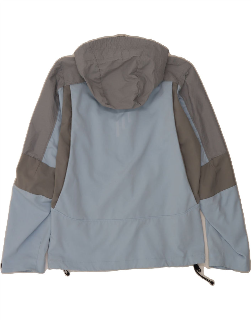 ADIDAS Womens Clima Proof Oversized Windbreaker Jacket UK 8 Small  Blue Vintage Adidas and Second-Hand Adidas from Messina Hembry 