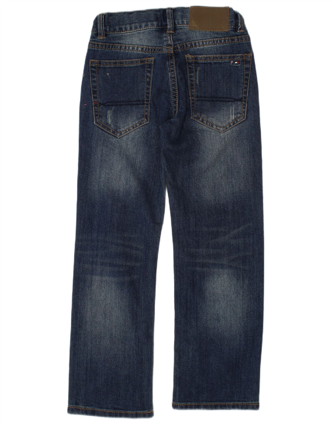 TOMMY HILFIGER Boys distressed Straight Jeans 5-6 ετών W24 L20 Blue