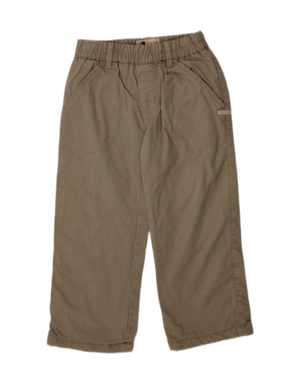 TIMBERLAND Boys Straight Windbreaker Trousers 2-3 Years W20 L16 Khaki