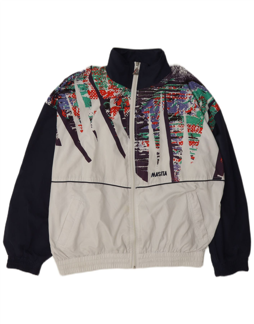 Ανδρική φόρμα Masita Top Jacket μεσαίου λευκού χρώματος πολυεστέρας