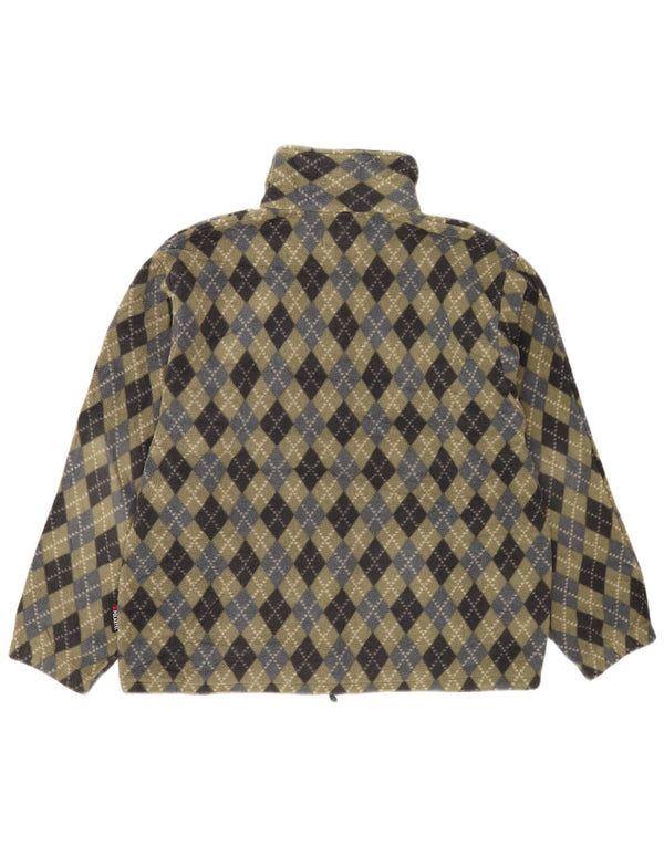 Aesse Ανδρικό φερμουάρ με λαιμόκοψη Fleece Jumper Large Khaki Argyle/Diamond Polyester