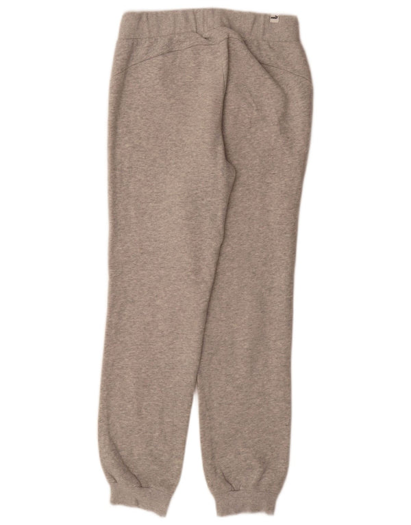 Puma Boys Tracksuit Trousers Joggers 13-14 Years Grey Cotton