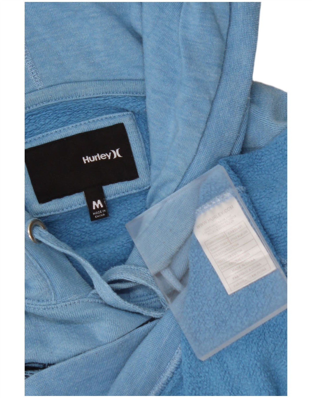 HURLEY Γυναικείο California Graphic Hoodie Jumper UK 14 Medium Blue Polyester