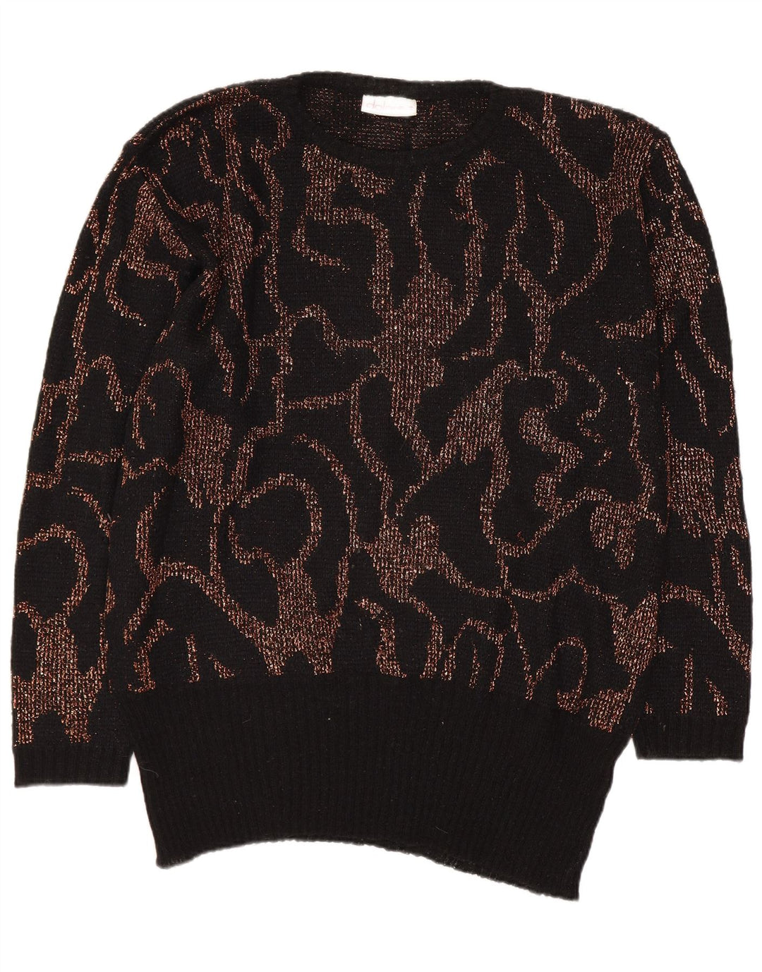Dolores Γυναικείο Abstract Pattern Boat Neck Jumper πουλόβερ EU 40 Medium Black