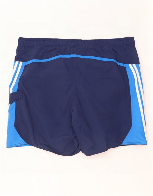 Ανδρικό σορτς κολύμβησης Adidas XL Navy Blue Colorblock Nylon