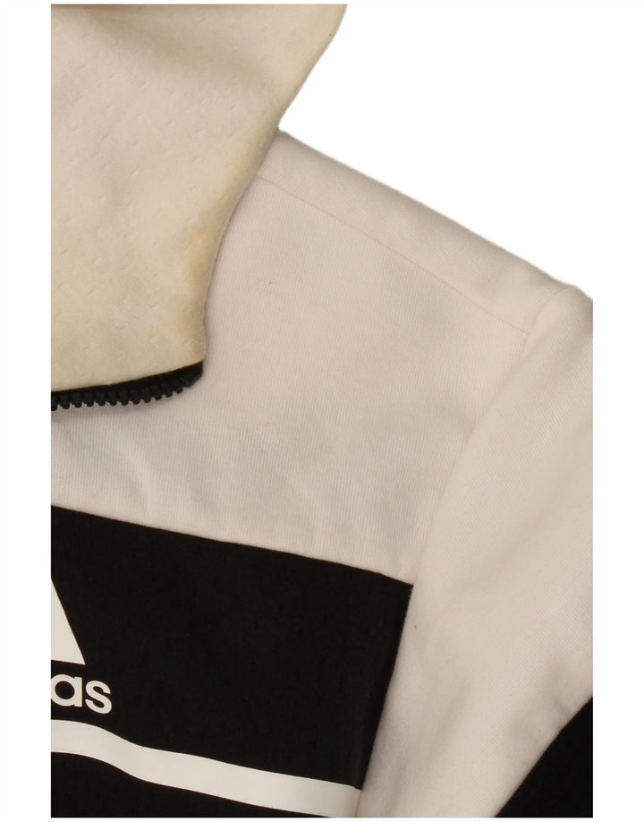 Ανδρική αθλητική φόρμα με κουκούλα ADIDAS Top Jacket μεσαίο μαύρο χρώμα, πολυεστέρας