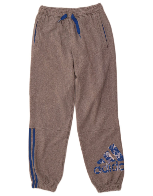 Adidas Boys Graphic αθλητική φόρμα παντελόνι Joggers 11-12 ετών γκρι βαμβακερό