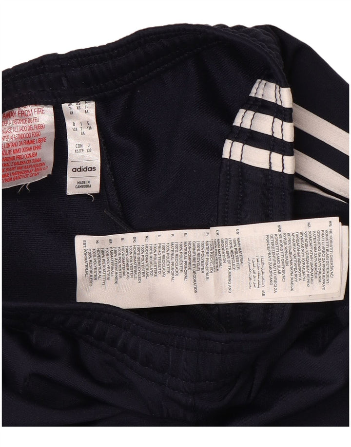 Παντελόνι αθλητικής φόρμας ADIDAS Boys 7-8 Years Navy Blue Polyester