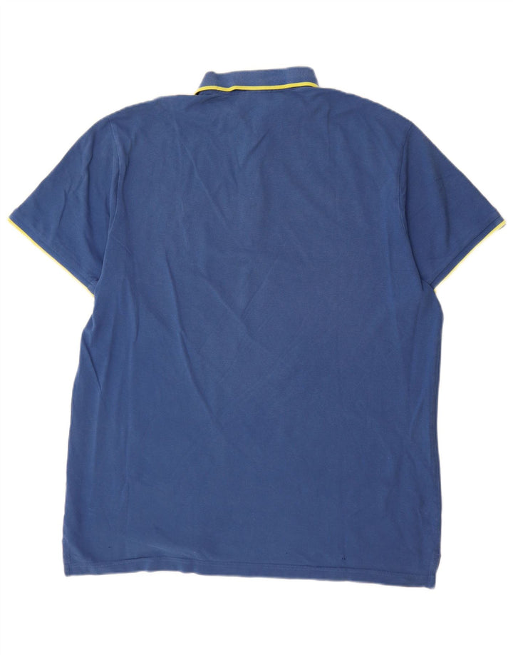 Ανδρικό πουκάμισο πόλο Puma XL Μπλε βαμβακερό