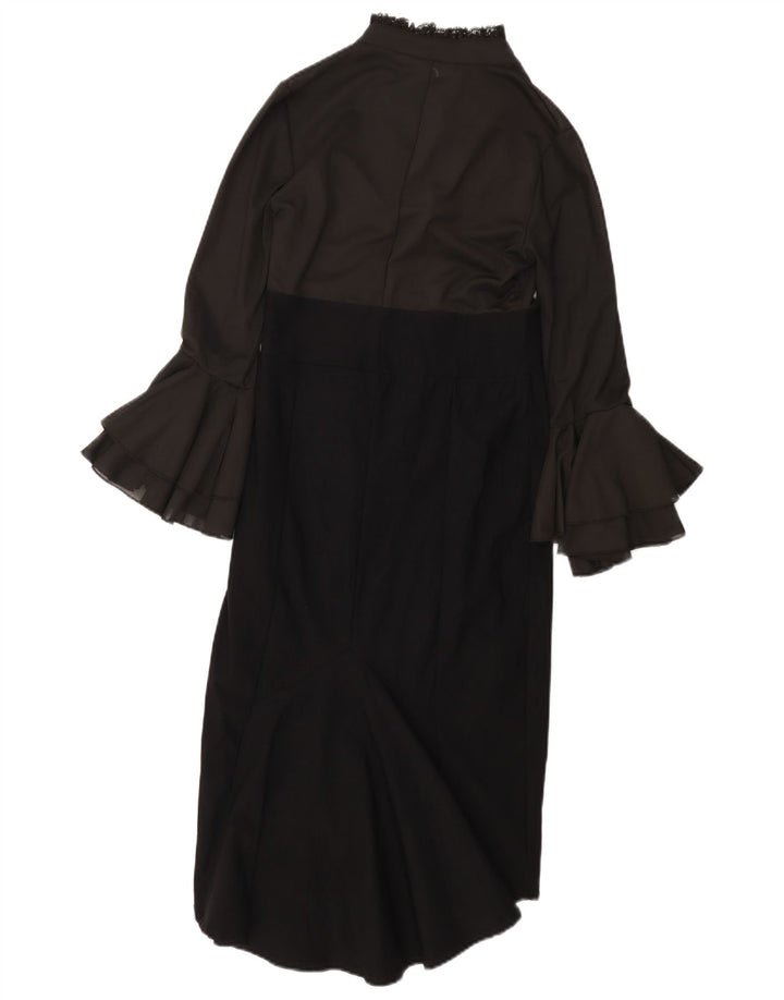 Γυναικείο μακρυμάνικο μάξι φόρεμα KILLSTAR UK 8 Small Black Colourblock