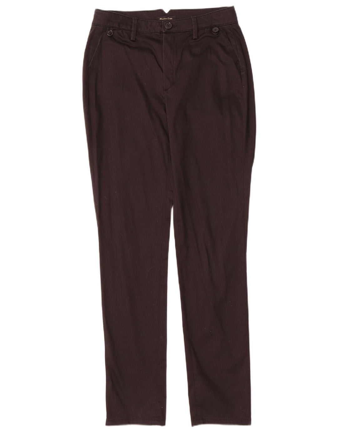 Massimo Dutti Γυναικείο λεπτό παντελόνι Chino EU 38 Small W26 L29 μαύρο