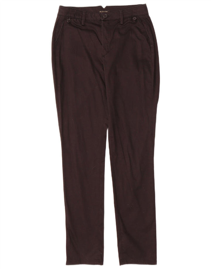 Massimo Dutti Γυναικείο λεπτό παντελόνι Chino EU 38 Small W26 L29 μαύρο