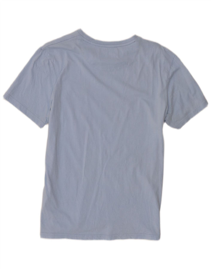 Lyle & Scott Ανδρικό T-Shirt Top Large Blue Colourblock Βαμβακερό