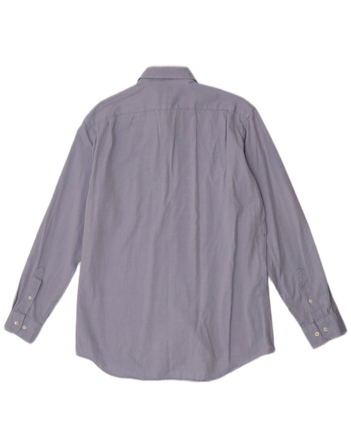 Ανδρικό πουκάμισο Lacoste νούμερο 40 Μεσαίο μπλε βαμβακερό