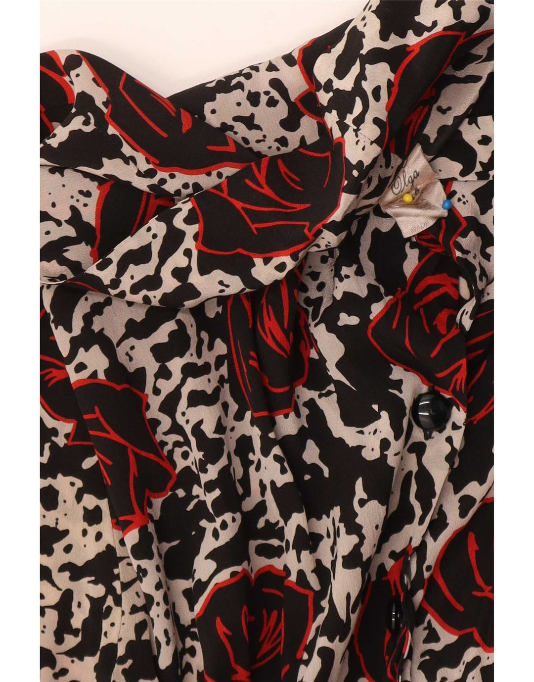 Vintage Γυναικείο Φόρεμα A-Line IT 44 Medium Πολύχρωμο Floral Acetate