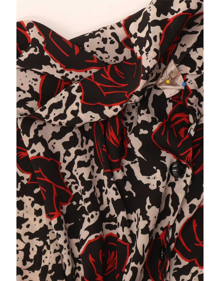Vintage Γυναικείο Φόρεμα A-Line IT 44 Medium Πολύχρωμο Floral Acetate