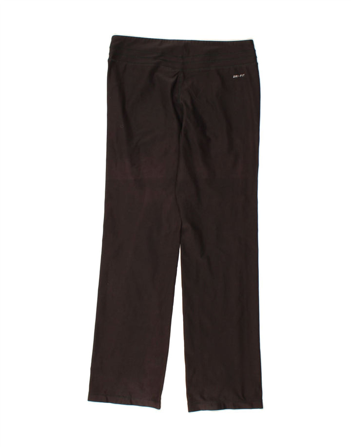 NIKE Womens Dri Fit Tracksuit Trousers UK 14 Medium Black Polyester Vintage Nike and Second-Hand Nike from Messina Hembry 