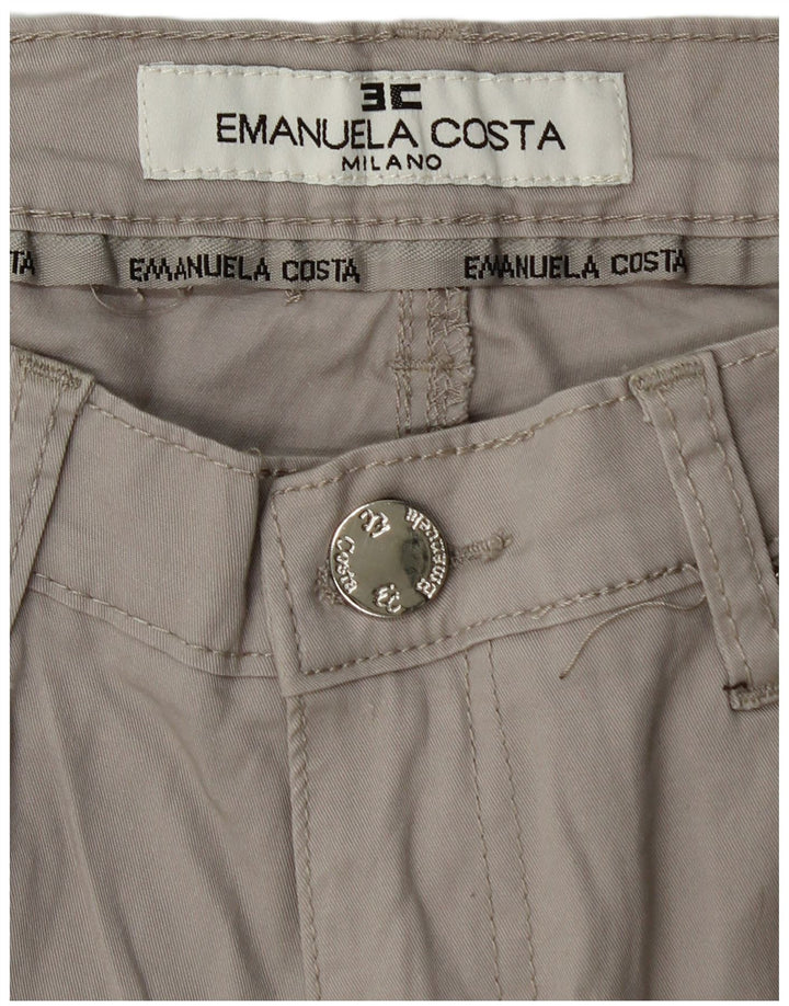 Emanuela Costa Γυναικείο Slim Casual Παντελόνι W30 L28 Γκρι βαμβακερό