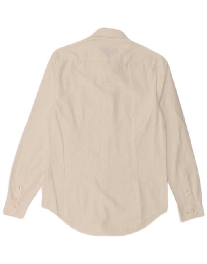 ZARA Mens Slim Fit Shirt Medium White Cotton