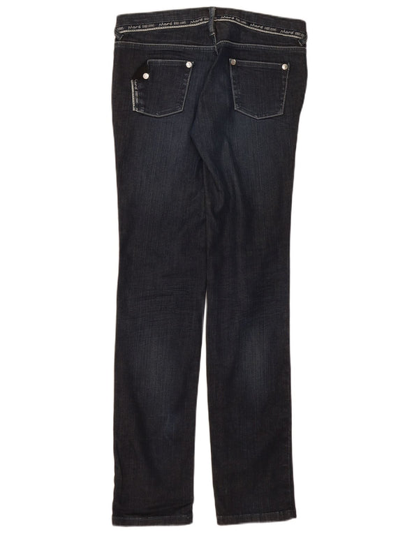 Phard Γυναικείο γραφικό λεπτό τζιν UK 8 Small W32 L33 Navy Blue Cotton