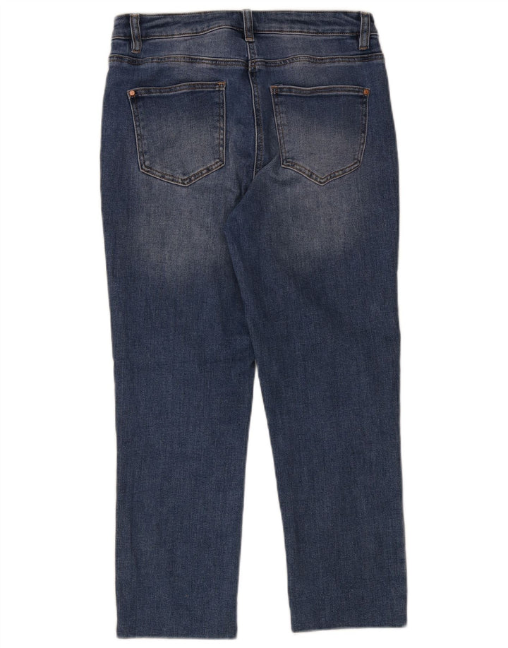 M&Co Γυναικείο Cropped Jeans UK 12 Medium W30 L25 Blue Cotton