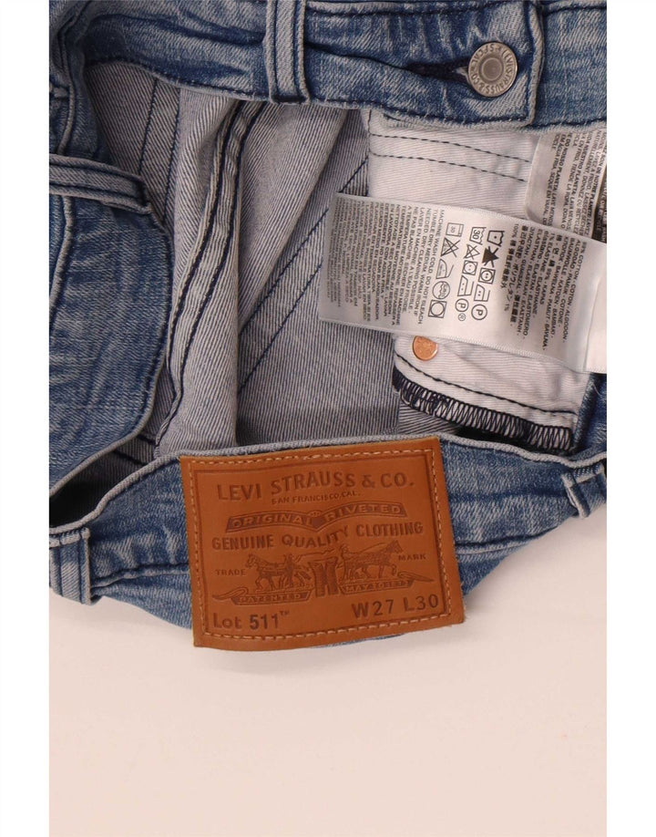 Levi's Mens 511 Slim Jeans W27 L30 Blue Cotton