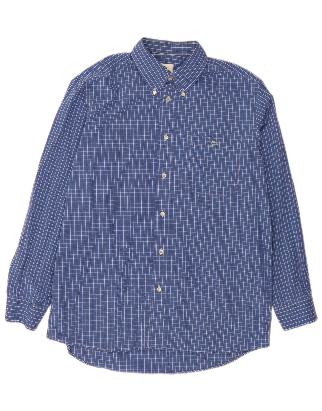 Ανδρικό πουκάμισο Lacoste νούμερο 40 Medium Blue Check Cotton