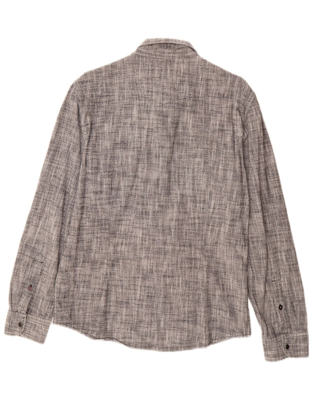 Ανδρικό φανελένιο πουκάμισο Lee Slim Fit, μεγάλο γκρι βαμβακερό