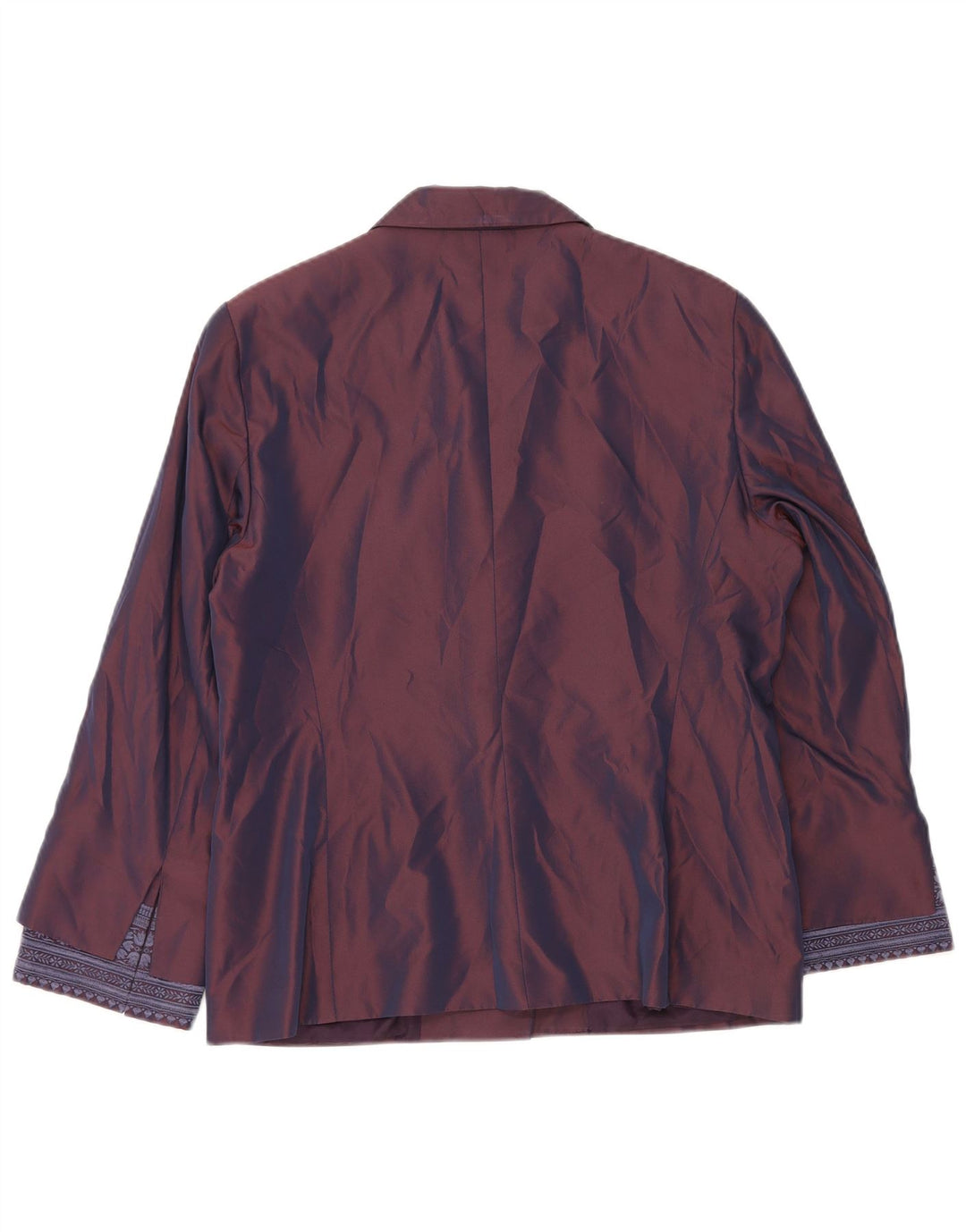 GIANFRANCO FERRE Γυναικείο μπλέιζερ με 2 κουμπιά μπουφάν UK 16 Μεγάλο Μωβ Floral