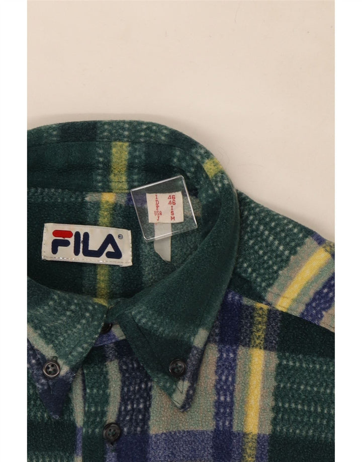 Fila Ανδρικό πουκάμισο Fleece IT 46 Small Green