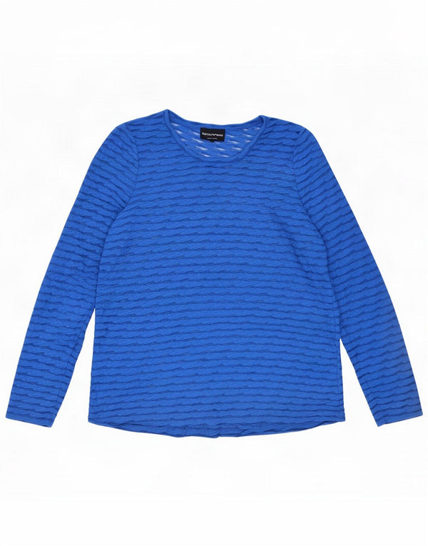 Emporio Armani γυναικεία μπλούζα Top IT 40 Small Blue Striped