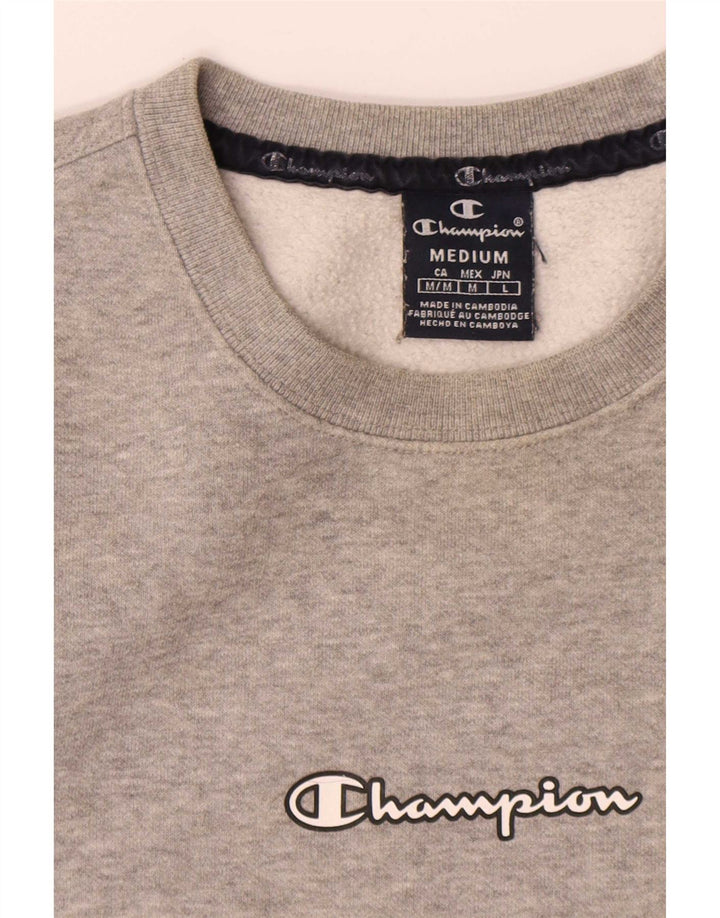 Ανδρικό γραφικό φούτερ Champion Jumper Μεσαίο γκρι βαμβακερό