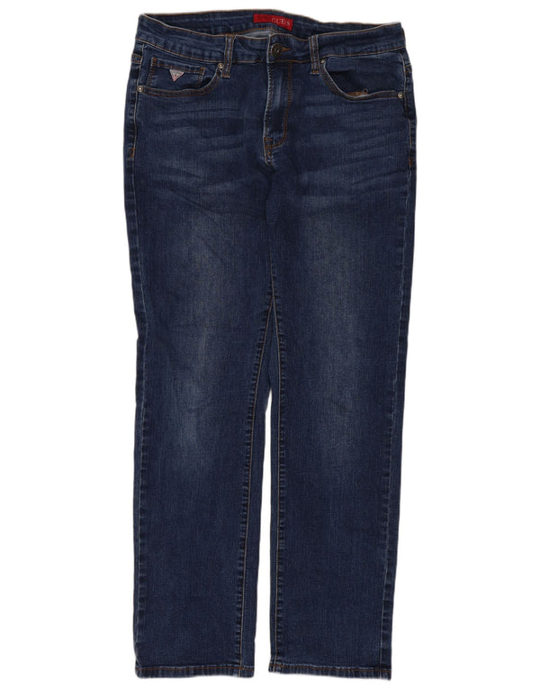 Guess Γυναικείο Straight Slim Jeans W30 L28 Blue Cotton