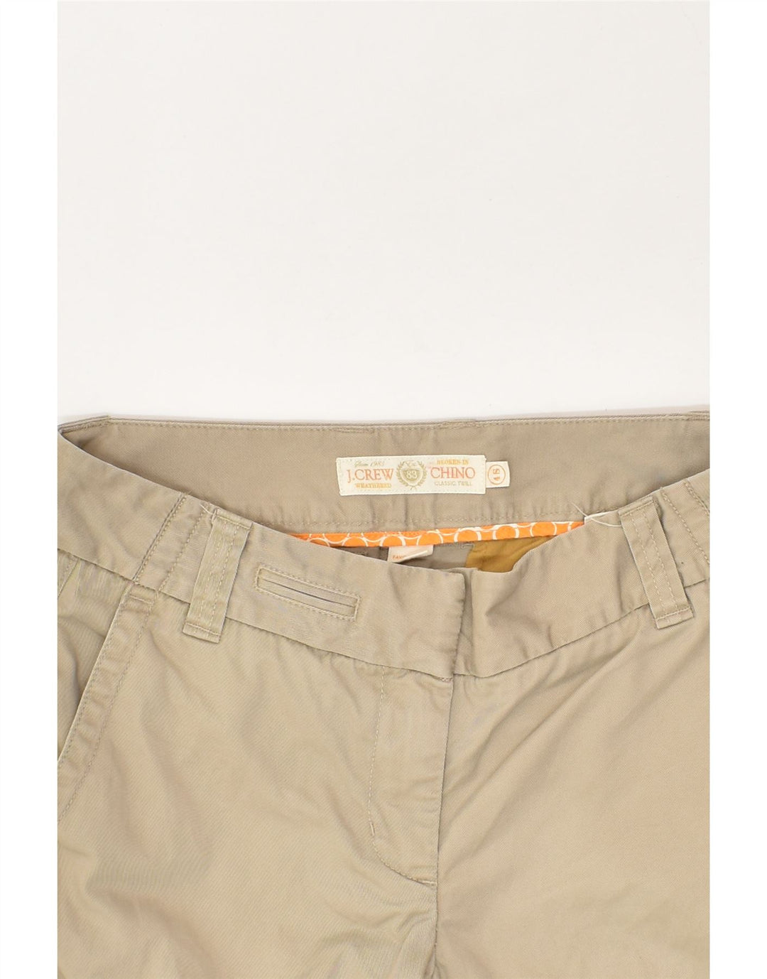 J. CREW Womens Broken In Straight Chino Trousers UK 4 XS W32 L29 Beige | Vintage J. Crew | Thrift | Second-Hand J. Crew | Used Clothing | Messina Hembry 