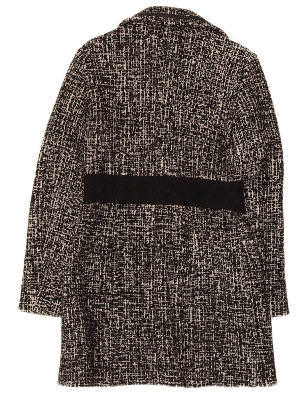Vintage γυναικείο Longline τζάκετ με 3 κουμπιά σακάκι IT 42 Medium Black Flecked