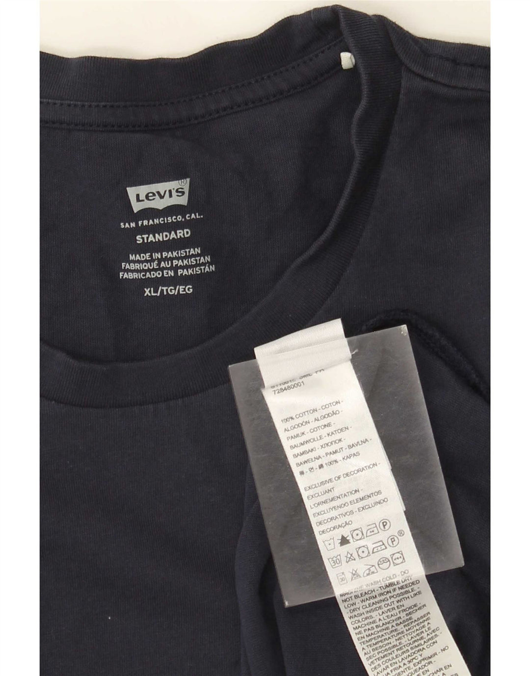 Ανδρικό μπλουζάκι Levi's Standard μακρυμάνικο XL Navy Blue Cotton