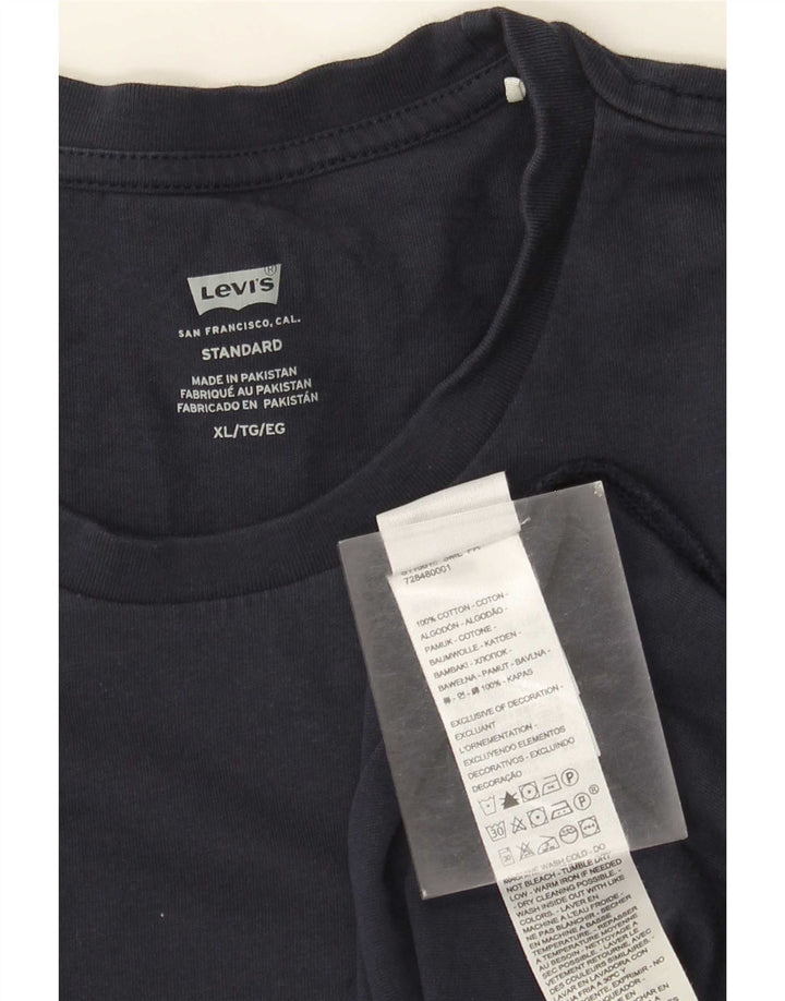 Ανδρικό μπλουζάκι Levi's Standard μακρυμάνικο XL Navy Blue Cotton