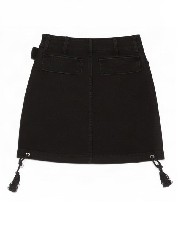 Zara Γυναικεία Μίνι Τζιν Φούστα XS W24 Μαύρη