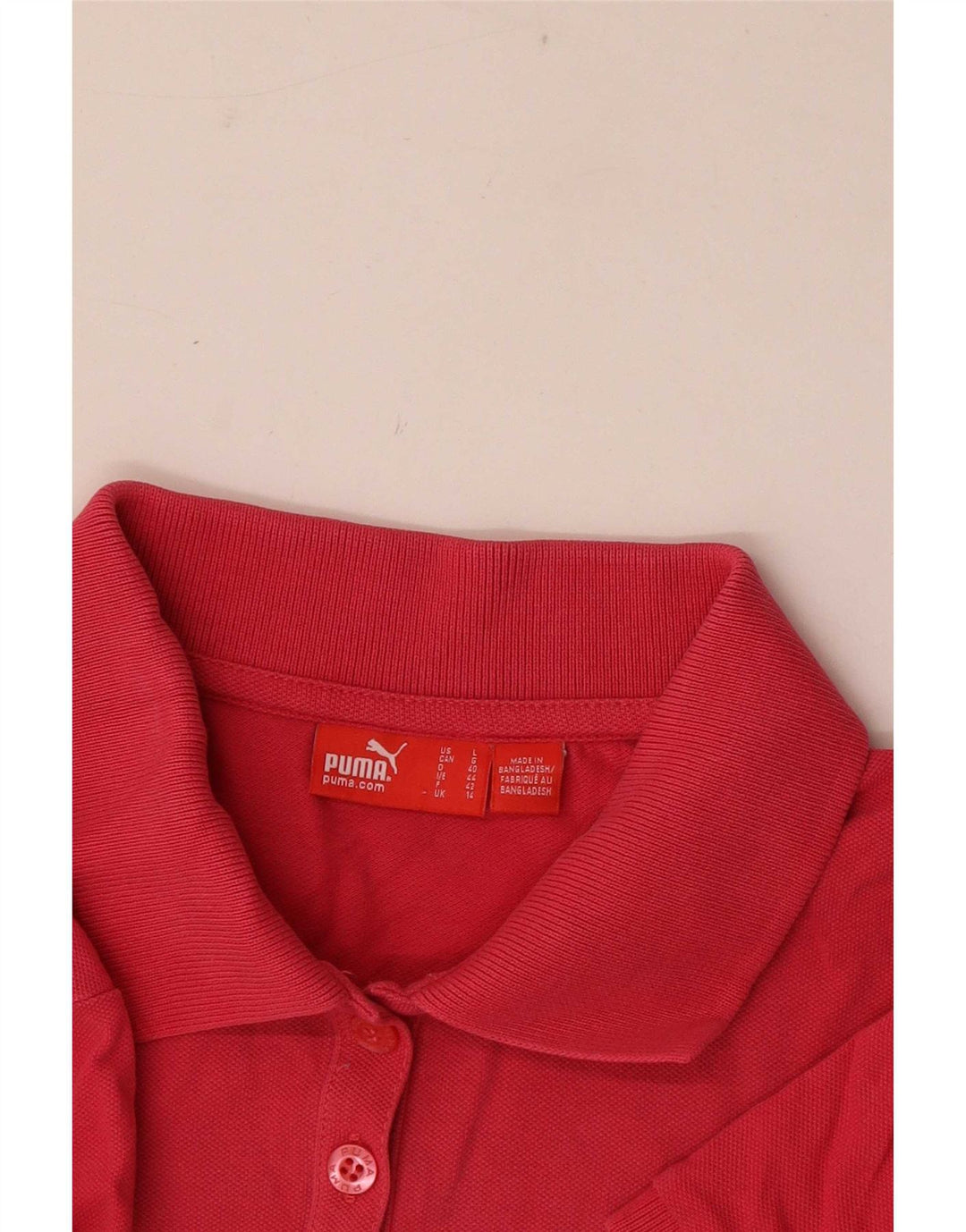 Puma γυναικείο πουκάμισο πόλο UK 14 Medium Pink