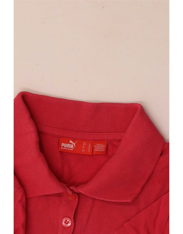Puma γυναικείο πουκάμισο πόλο UK 14 Medium Pink