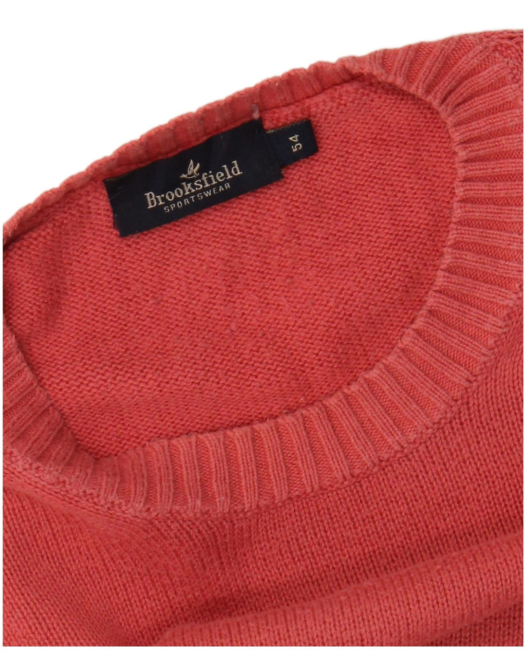 Ανδρικό πουλόβερ Brooksfield Crew Neck Jumper IT 54 XL Pink
