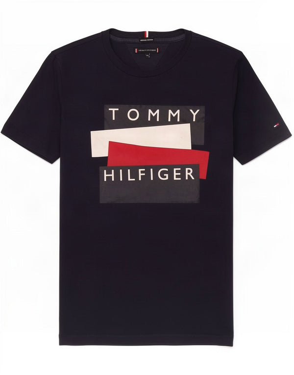 Tommy Hilfiger Boys Graphic T-Shirt Top 13-14 Years Navy Blue
