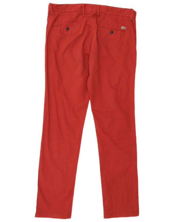 Zara Ανδρικό παντελόνι Chino EU 46 XL W36 L32 Βαμβακερό μπορντό
