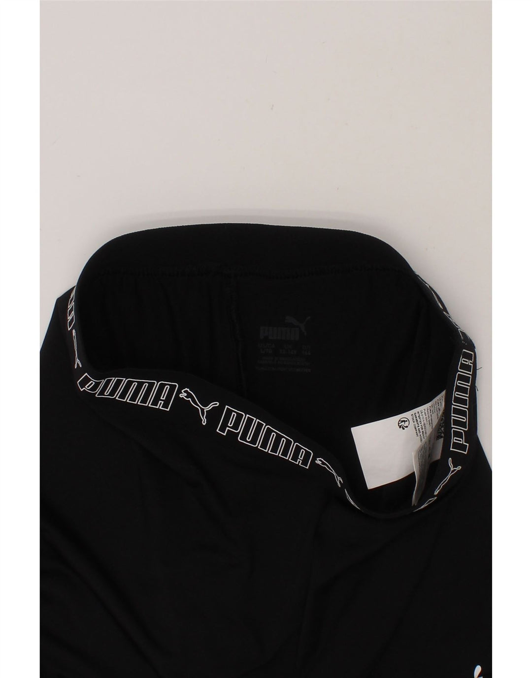 PUMA Girls Graphic Leggings 13-14 Years  Black Polyester Vintage Puma and Second-Hand Puma from Messina Hembry 