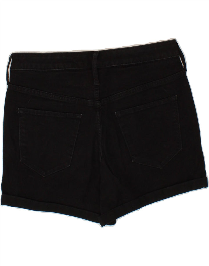 MOSSIMO Womens High Waist Denim Shorts US 8 Medium W28 Black Cotton Vintage Mossimo and Second-Hand Mossimo from Messina Hembry 