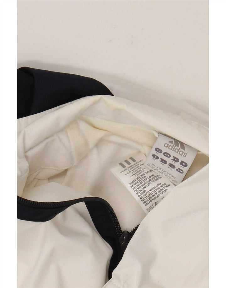 Γυναικεία αθλητική φόρμα Adidas Top Jacket UK 16 Large White Colourblock Polyester