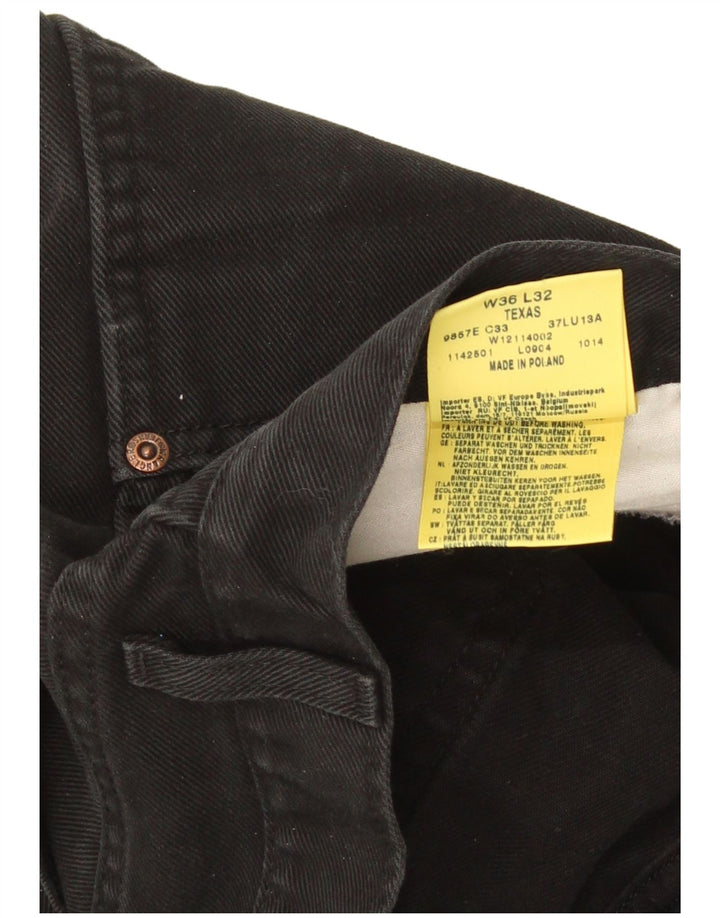 Wrangler Ανδρικό Texas Straight Jeans W36 L32 Μαύρο βαμβακερό