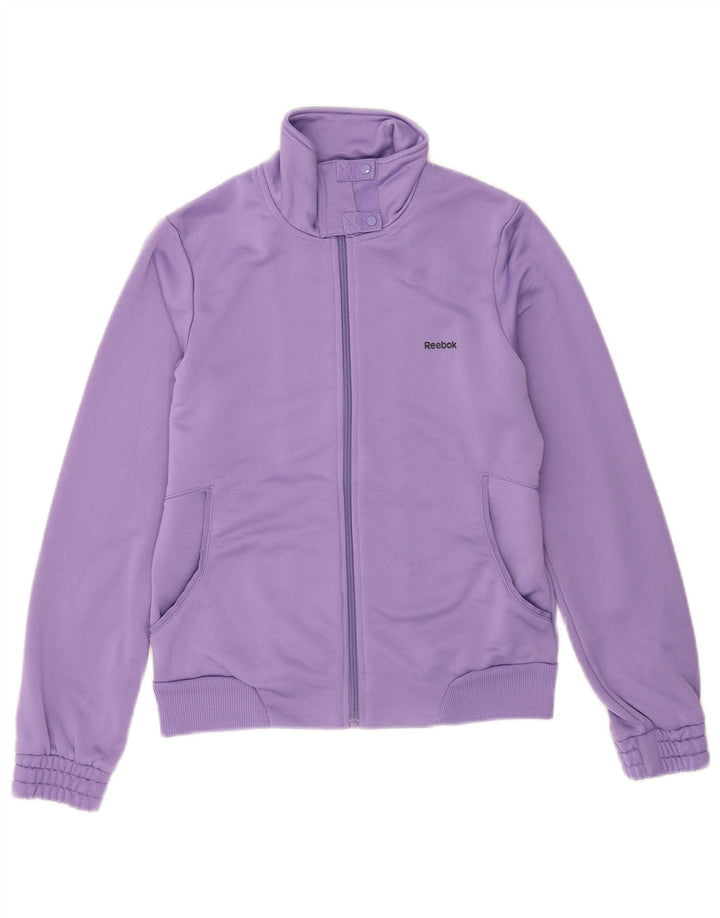 Γυναικεία αθλητική φόρμα Reebok Top Jacket UK 14 Medium Purple Polyester