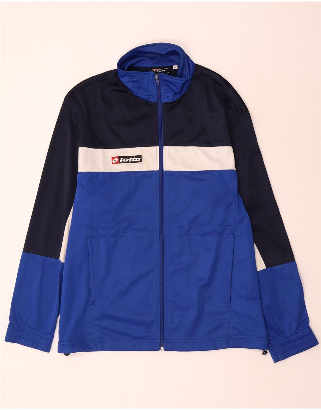 Ανδρική φόρμα Lotto Top Jacket XL Blue Colourblock Polyester