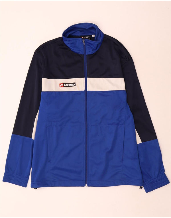 Ανδρική φόρμα Lotto Top Jacket XL Blue Colourblock Polyester
